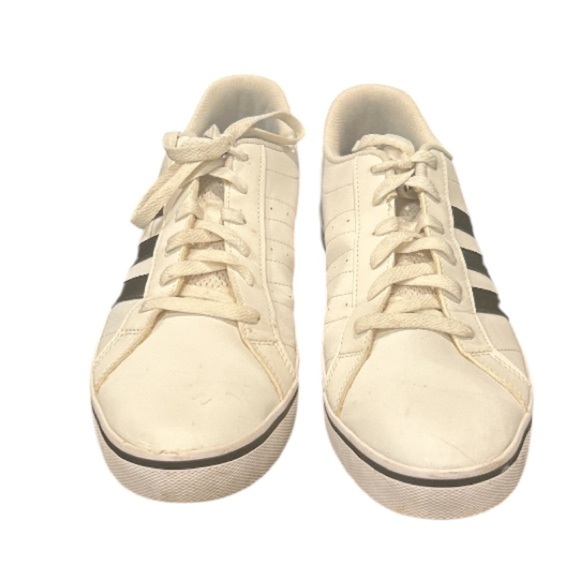 Adidas Neo Men's Sneakers White With Black Strips in Like New Condition, Size 10 - Picture 4 of 8